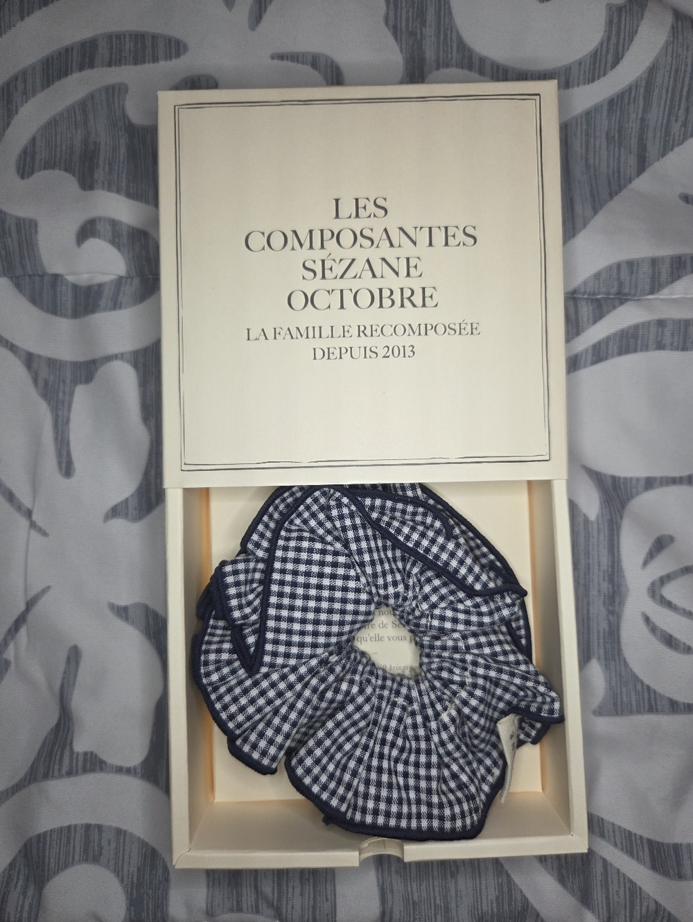 Sezane Vichy Scrunchie NWT
